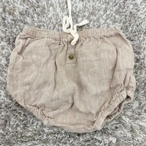 Jamie Kay‎ Baby Toddler Linen Cotton Bloomer Shorts Neutral Minimalist 3Y